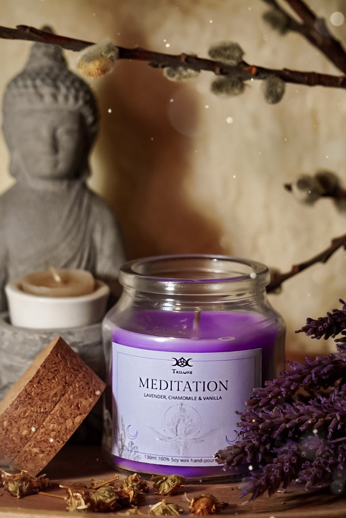 Candela Rituale "Meditation"/ Lavanda, Camomilla e Vaniglia 130ml
