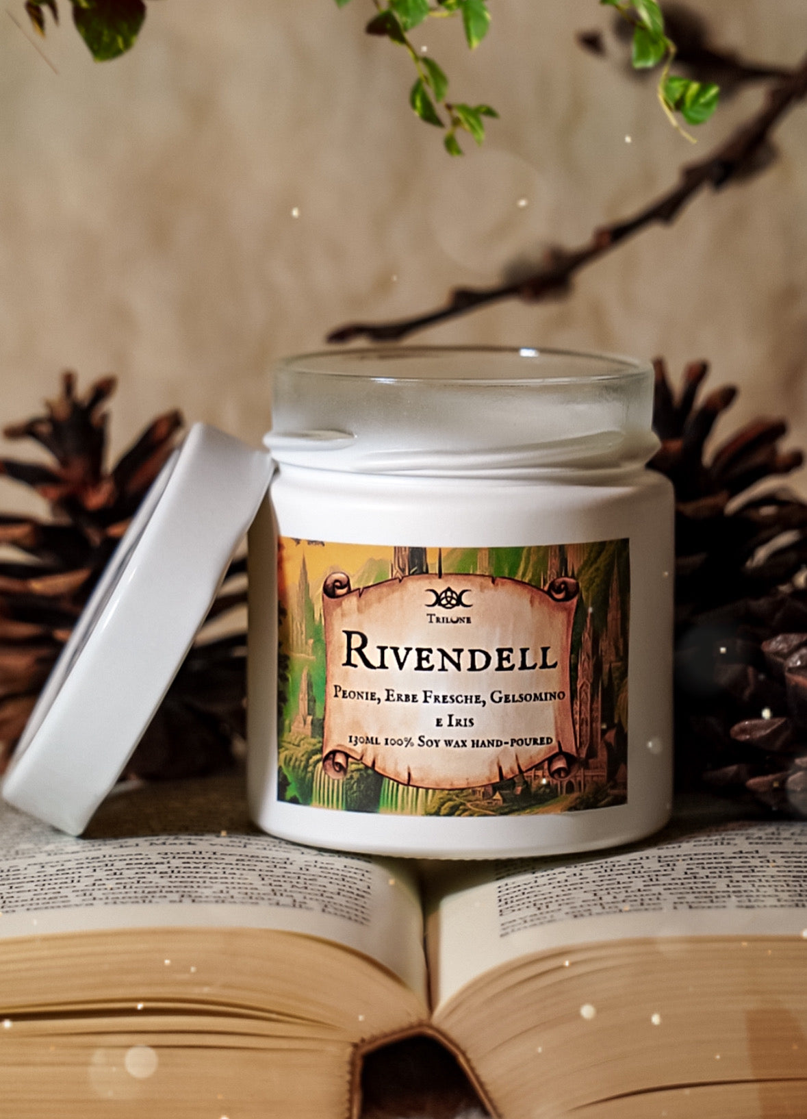 "Rivendell" / Peonie, Erbe Fresche, Gelsomino e Iris / 130ml