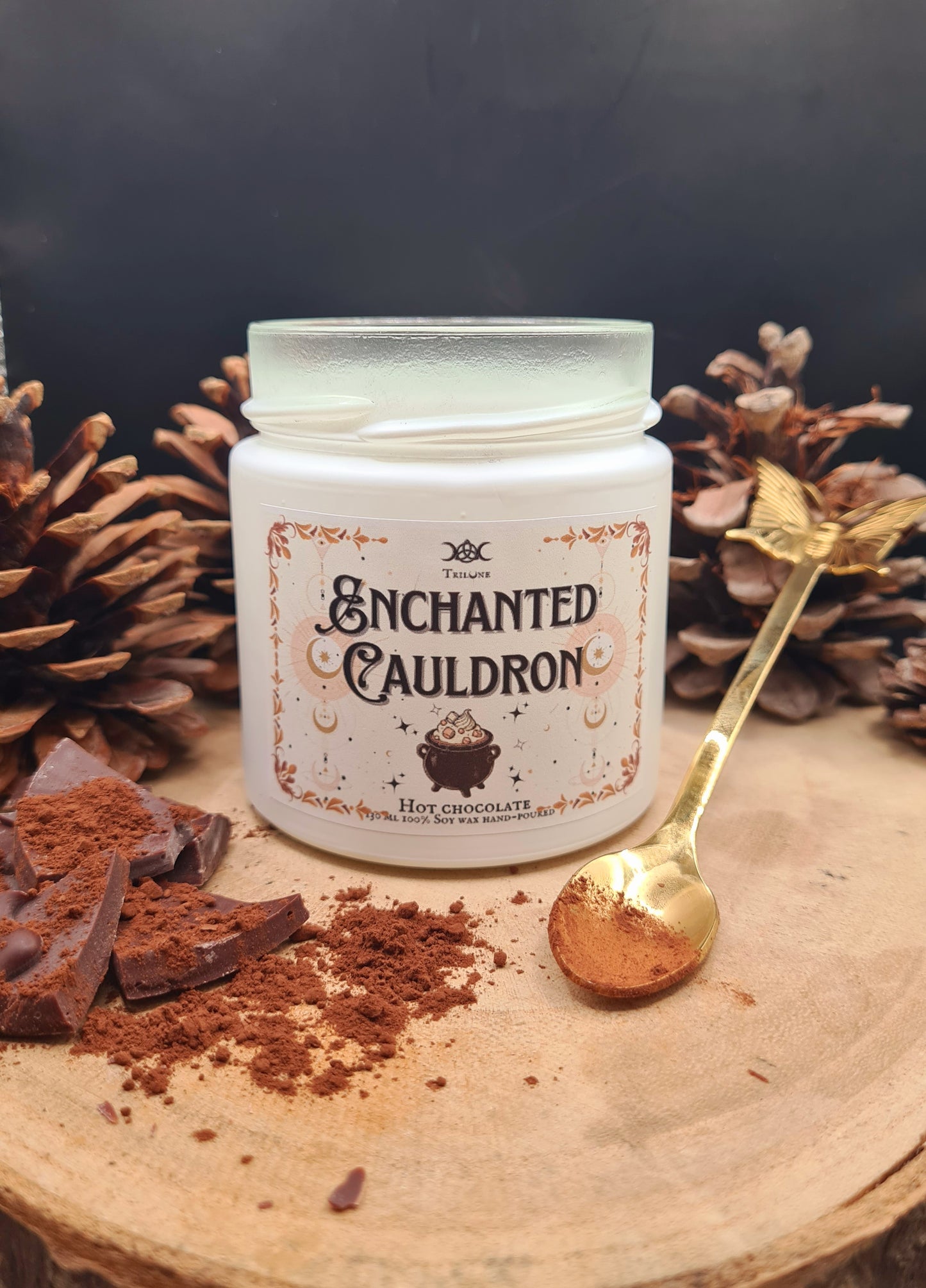 Candela "Enchanted Cauldron" / Cioccolata Calda / 130ml