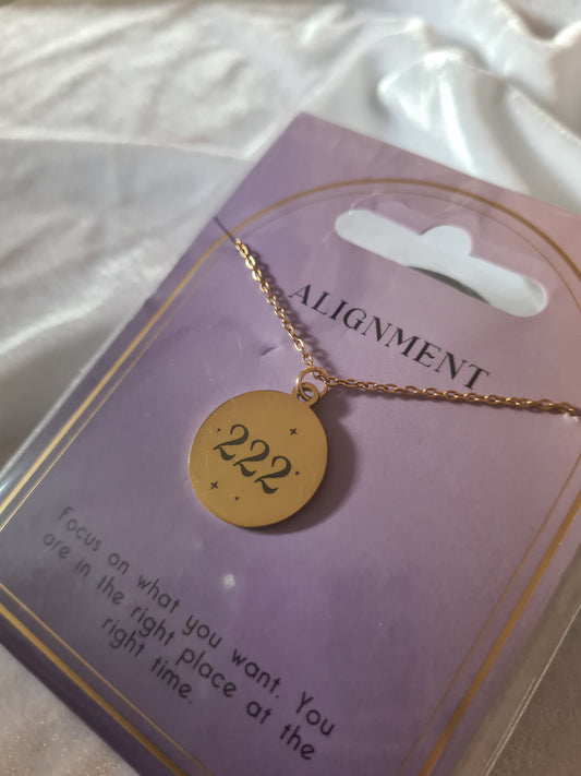 Collane con numeri Angelici in Acciaio Inossidabile