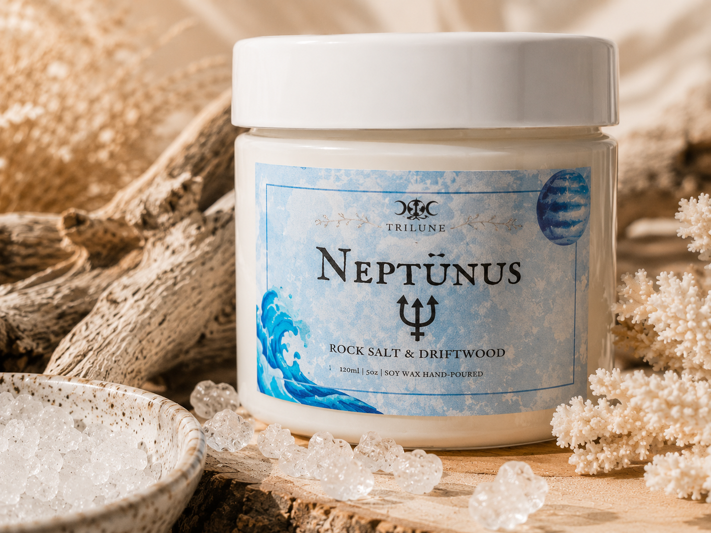 Candela "Neptunus" | Salgemma e Legni Marini 130ml