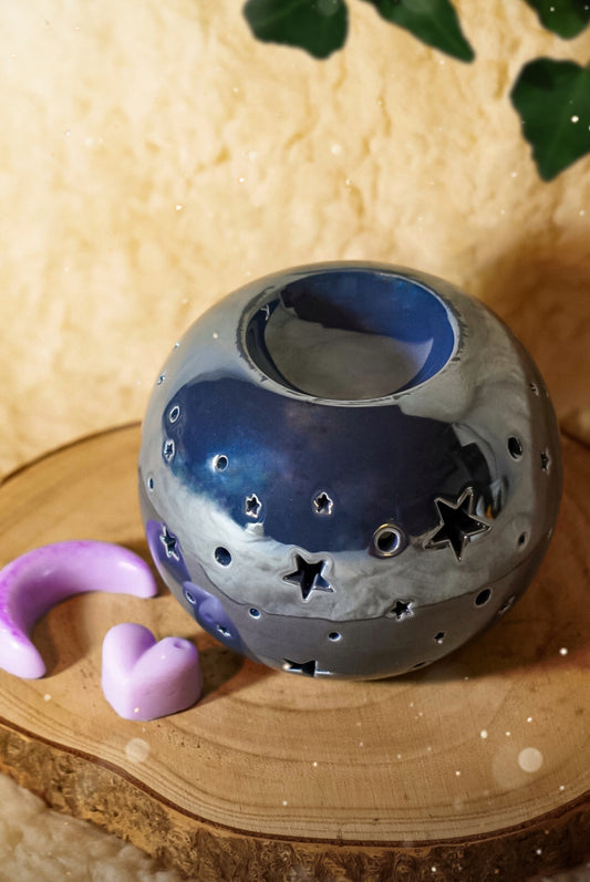 Fornelletto Brucia Essenze Viola Iridescente