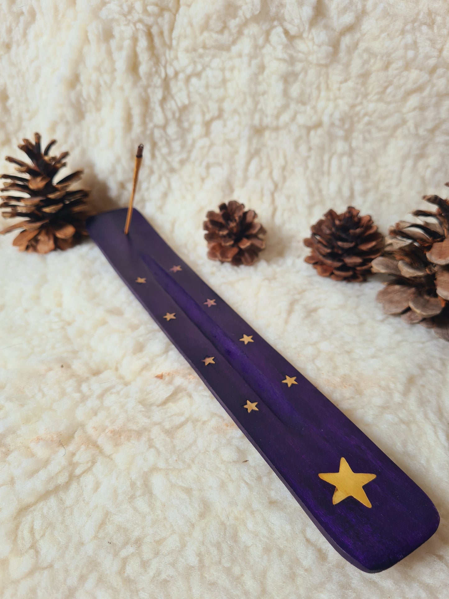 Porta Incenso in Legno "Stella"