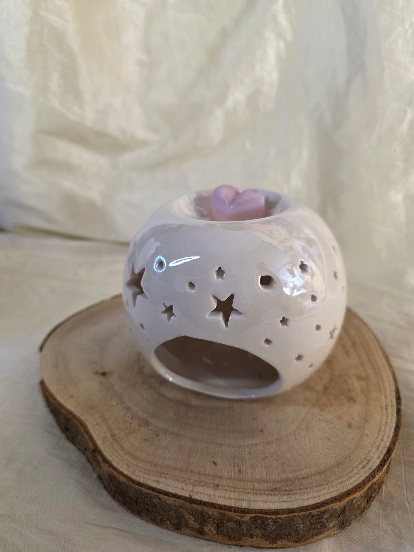 Fornelletto Brucia Essenze Bianco Iridescente