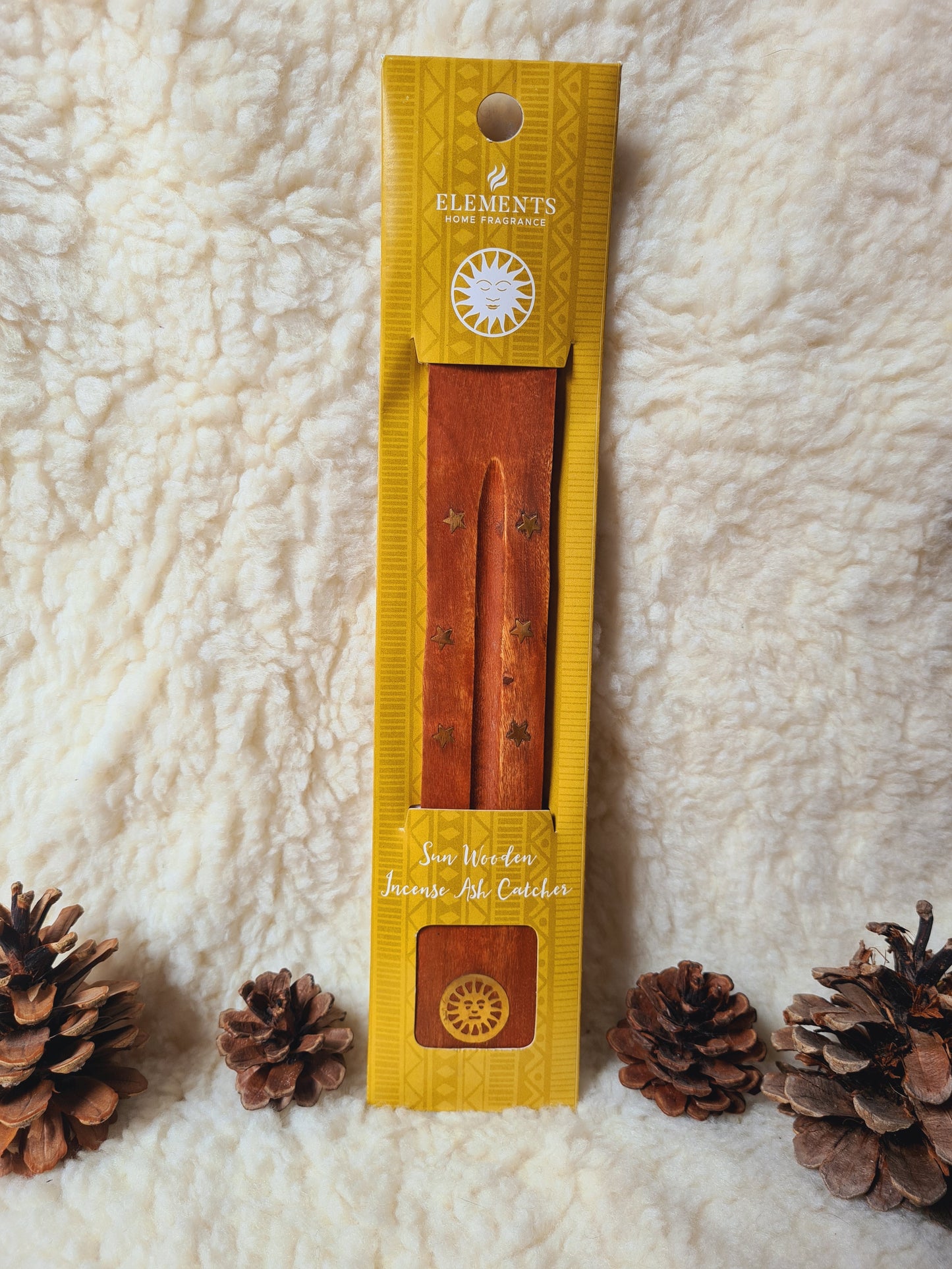 Porta Incenso in Legno "Sole"