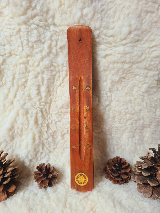 Porta Incenso in Legno "Sole"