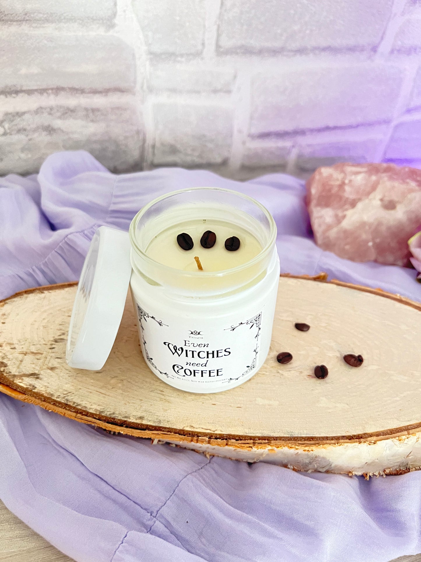 Candela "Even Witches Need Coffee" / Caffè Vanigliato 130ml