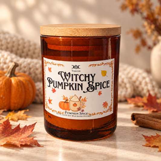 Candela Pumpkin Spice in cera di soia Witchy Pumpkin Spice Trilune