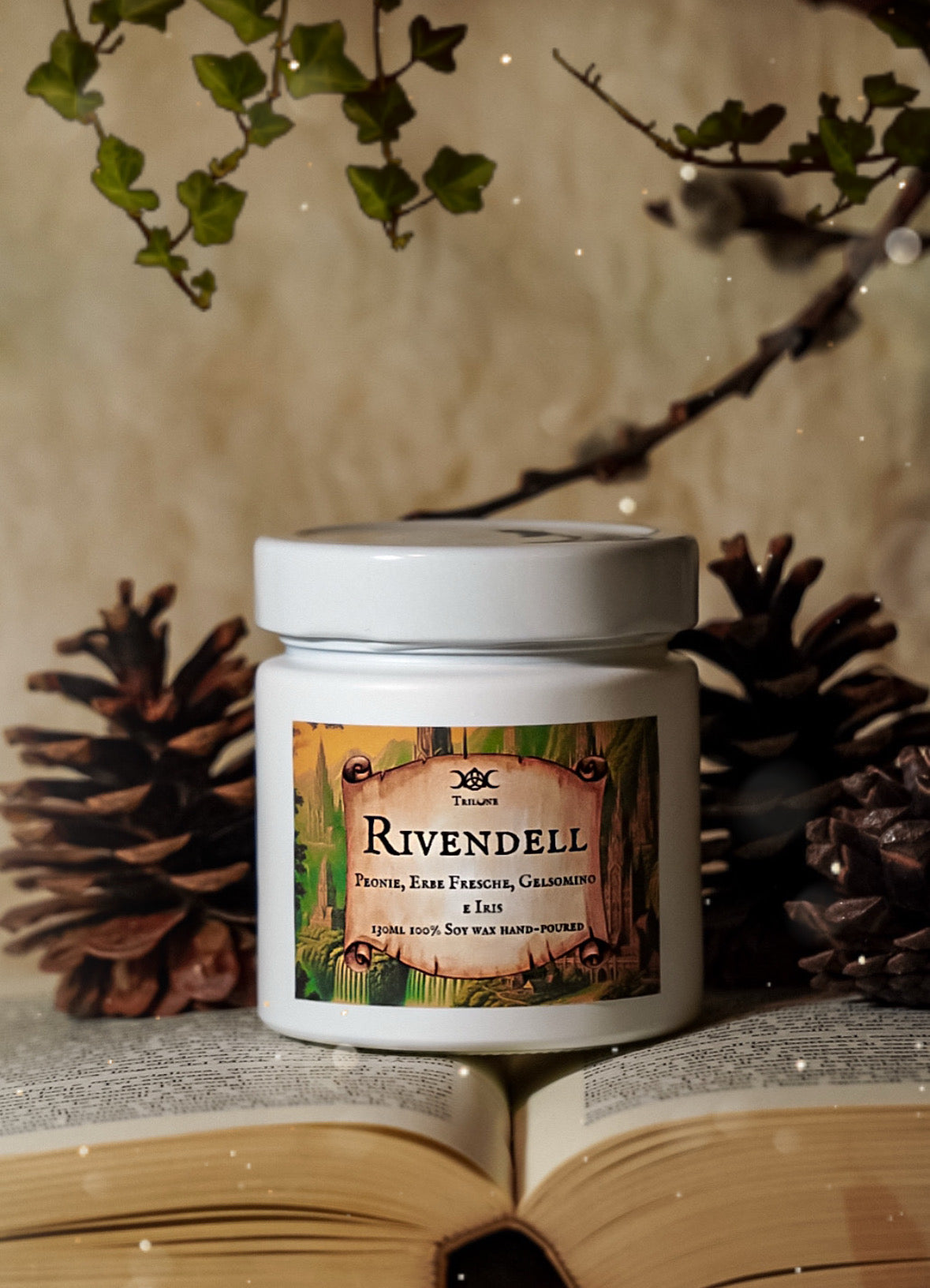 "Rivendell" / Peonie, Erbe Fresche, Gelsomino e Iris / 130ml