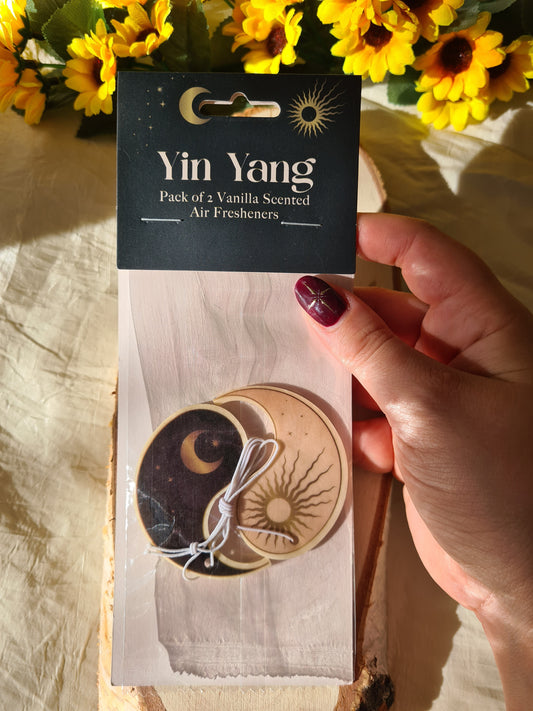 Profumatore per Auto "Yin Yang" "Yin Yang" | Fragranza Vaniglia