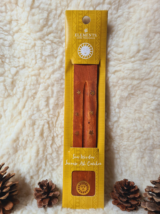 Porta Incenso in Legno "Sole"