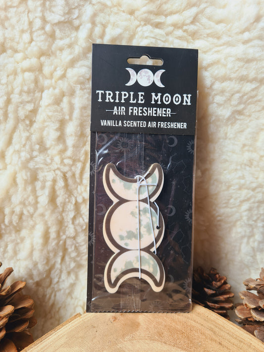 Profumatore per Auto Triplice Luna | Fragranza Vaniglia