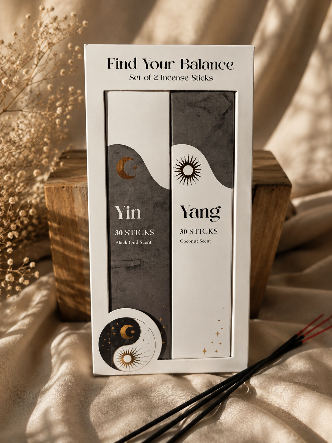 Set Incensi Yin & Yang | 60 Bastoncini