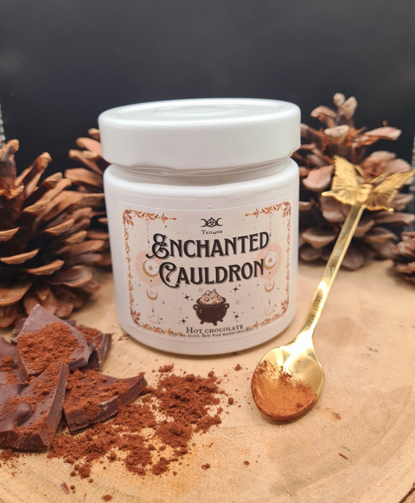 Candela "Enchanted Cauldron" / Cioccolata Calda / 130ml