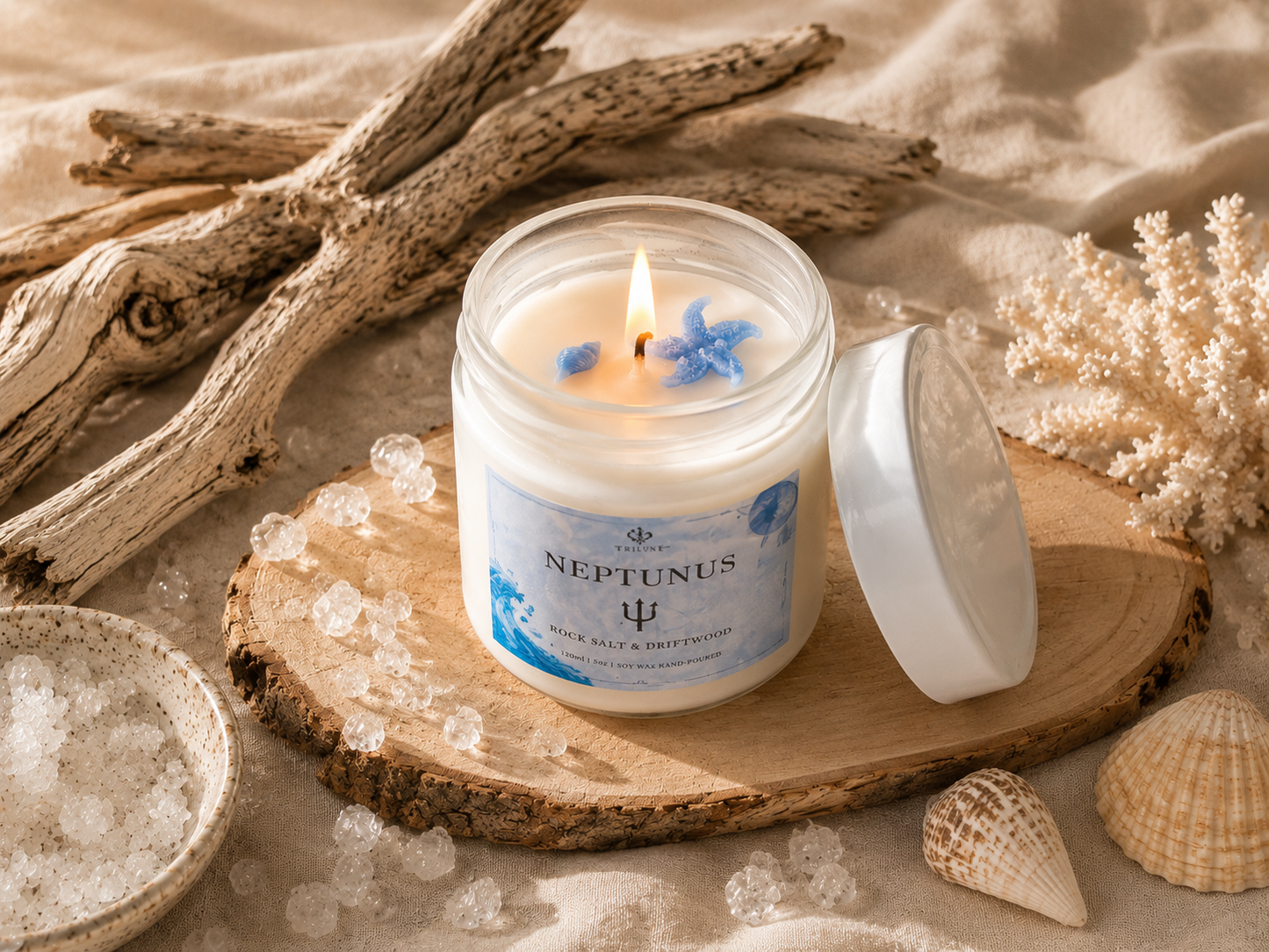 Candela "Neptunus" | Salgemma e Legni Marini  130ml