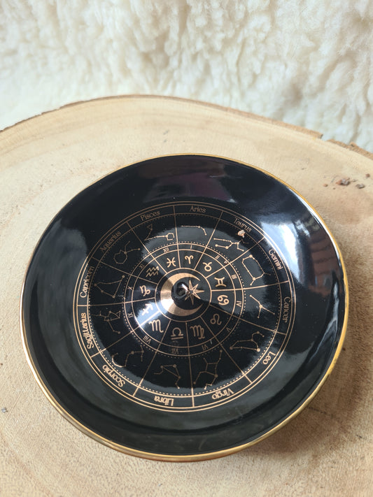 Piattino Porta Incenso Ruota Astrologica
