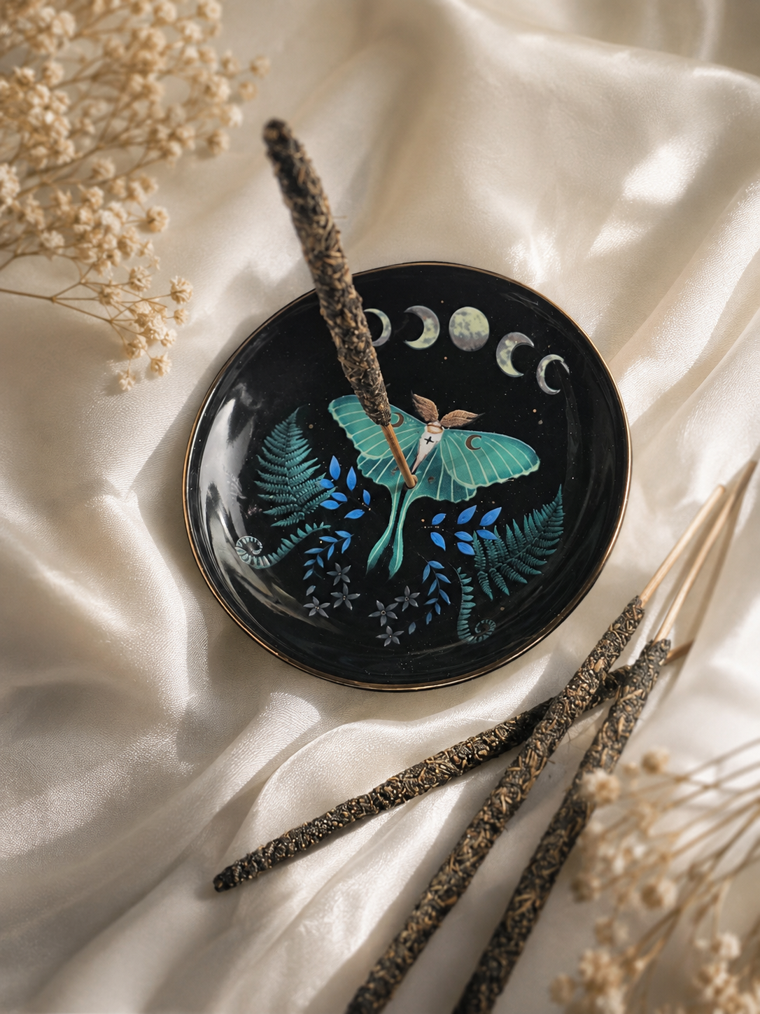 Piattino Porta Incenso – Luna Moth