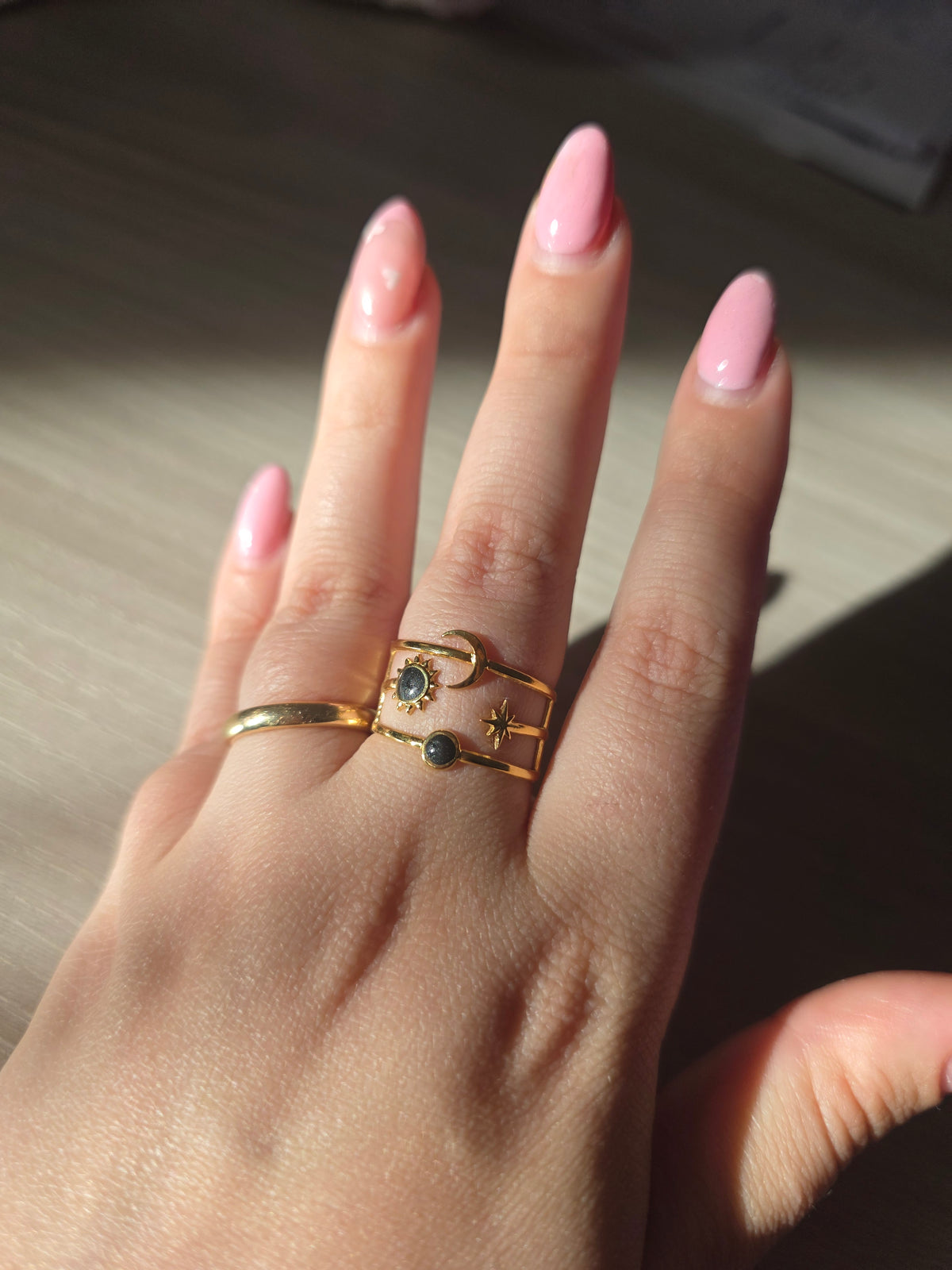Anello Celestial – Sole, Luna & Stelle